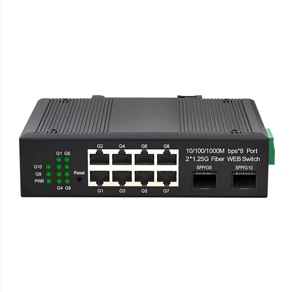 [NS49]Manage 8P Giga Industrial Poe Switch (2SFP)