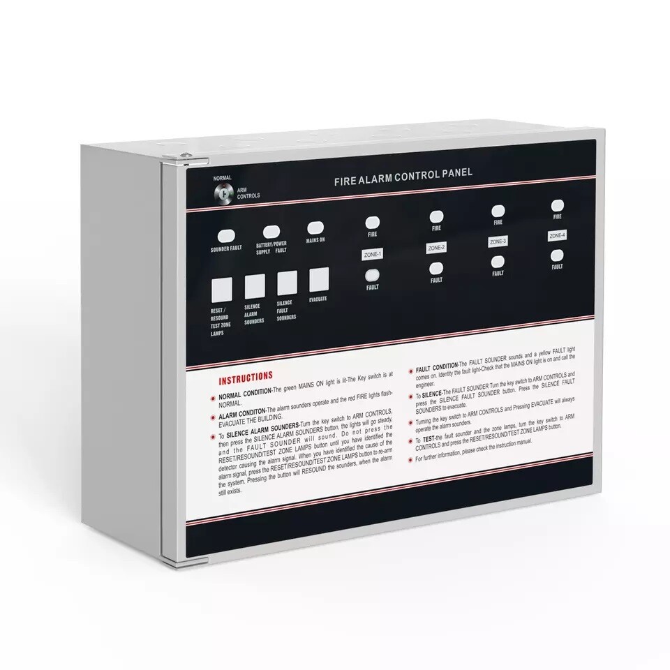 [FD02] 4 Zone Fire Alarm Panel - Conventional Type