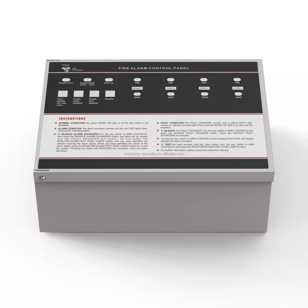 [FD02] 4 Zone Fire Alarm Panel - Conventional Type