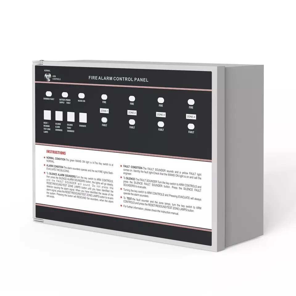 [FD02] 4 Zone Fire Alarm Panel - Conventional Type