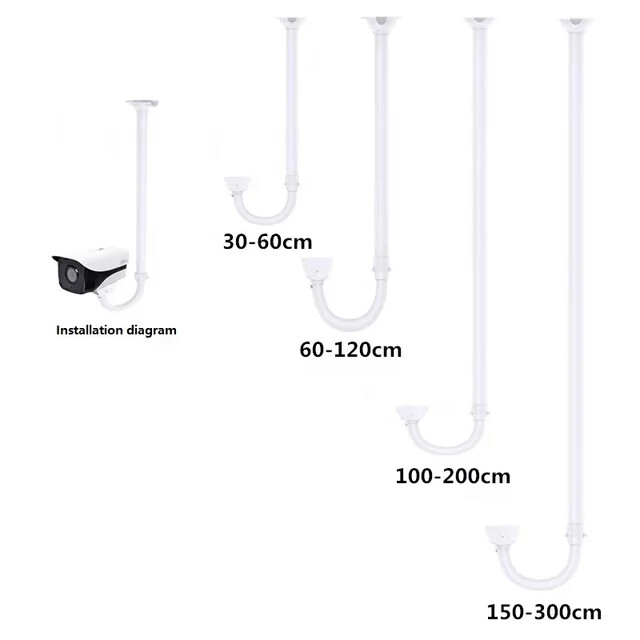 [SB88] Telescopic Alloy J-Ceiling Bracket (30-60mm)