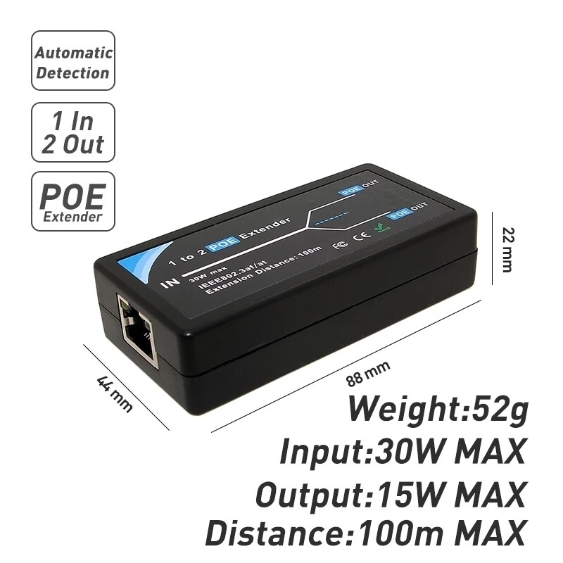 [NI22] 2P PoE Repeater/Extender