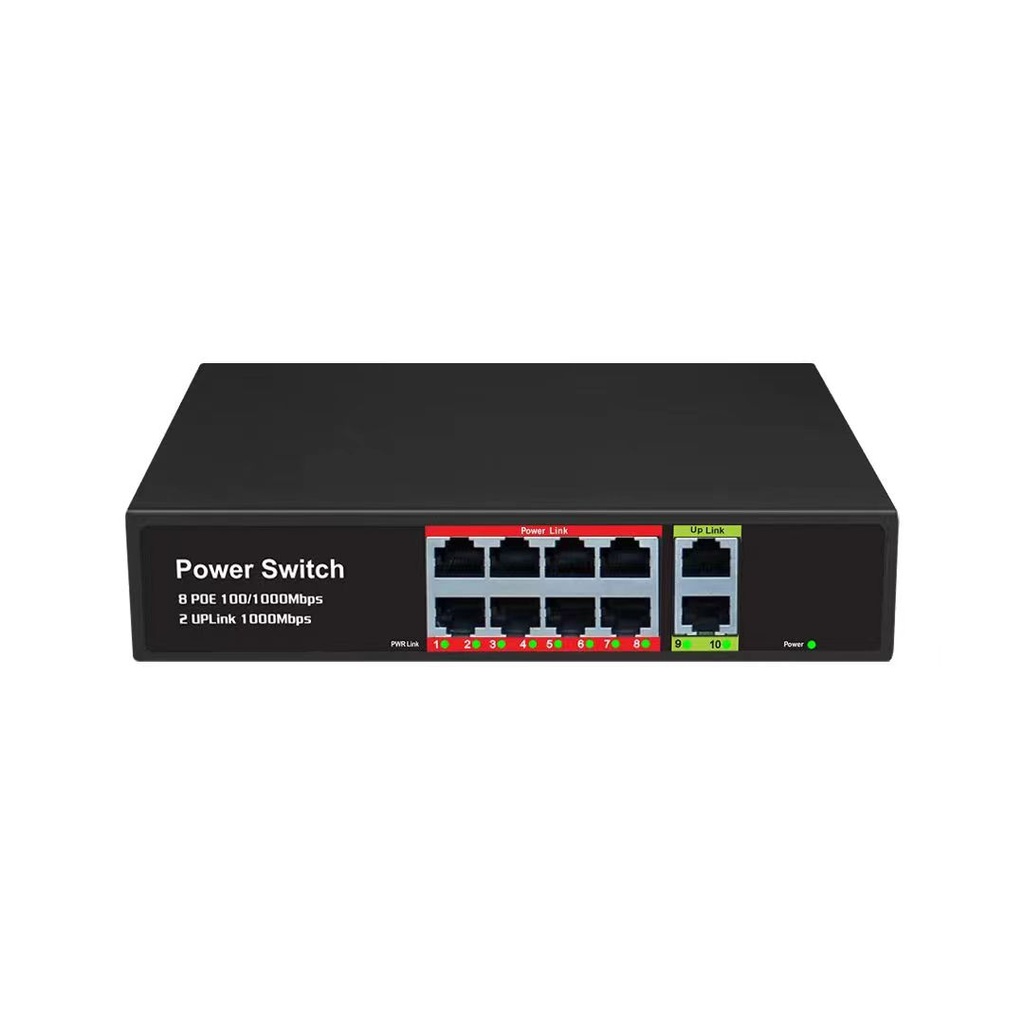 [NS19] Gigabit PoE Switch (8+2GE) RG-Series