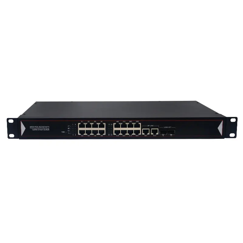 [NS56] Rackmount PoE Switch 16GE+2GE+2SFP