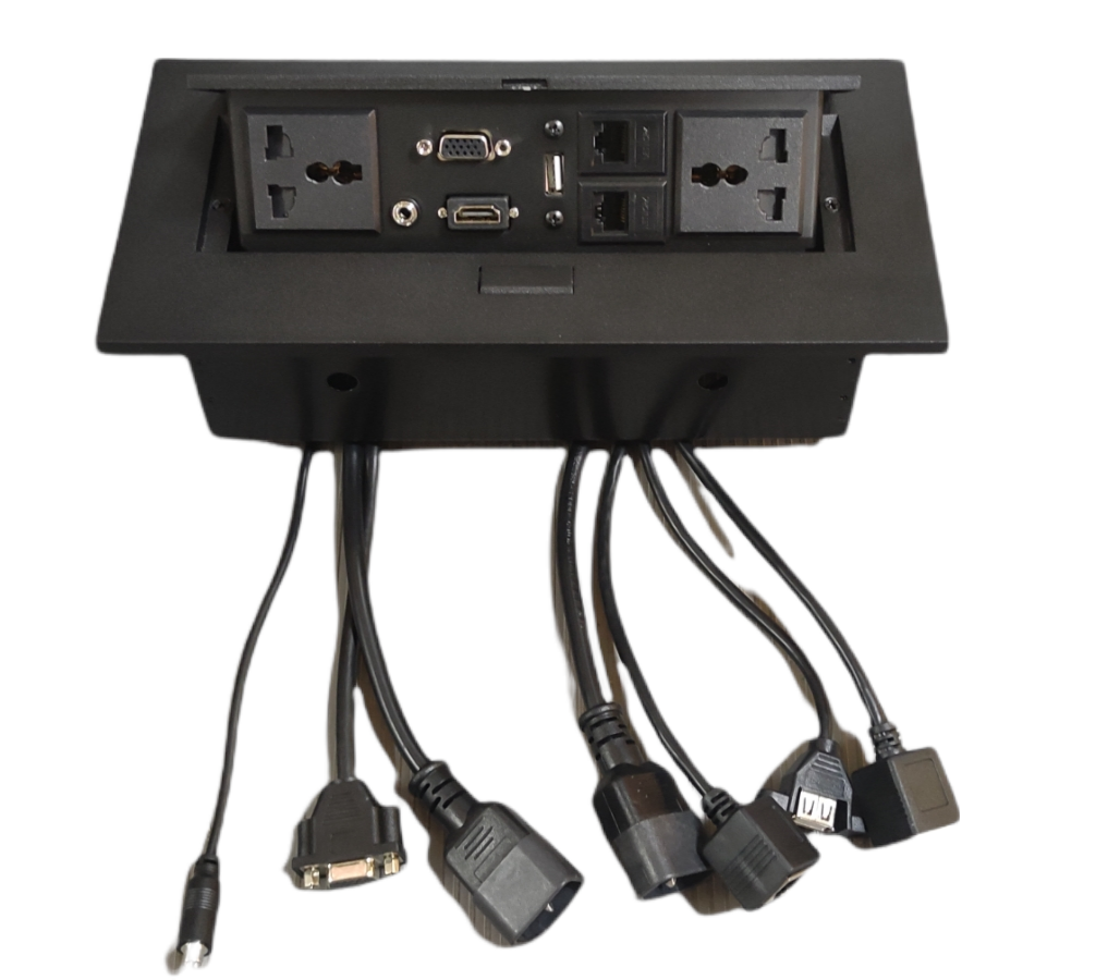 [NM89] MultiMedia Table Connection Hub (Black)