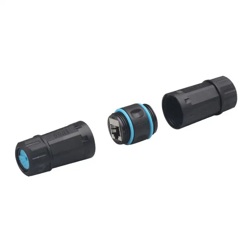 [NA16] IP68 RJ45 Coupler - Shielded Cat6