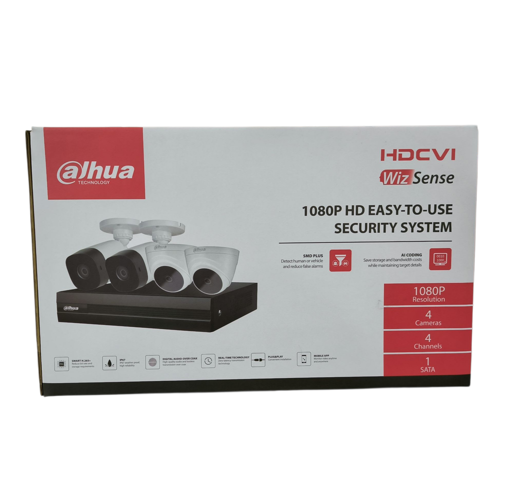[DSA01] Dahua: 4Ch CCTV KIT 2B+2D (1080P)