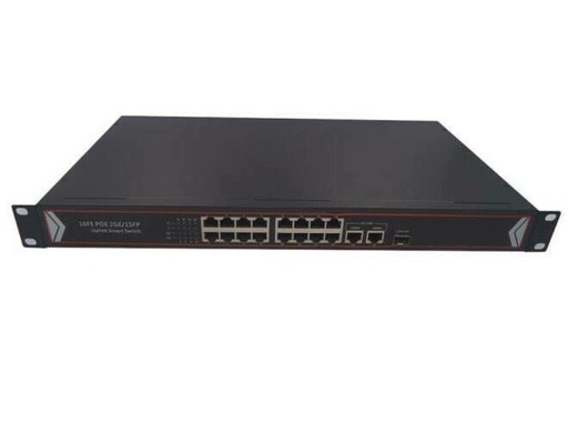 [NS51] [NS51] Rackmount PoE Switch 16FE+2GE+1SFP