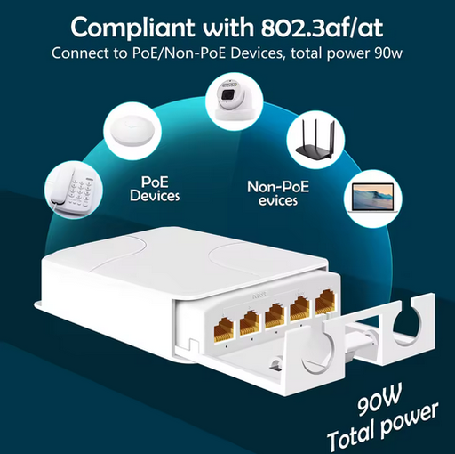 [NI29] [NI29] 4P PoE Gigabit Extender /Repeater (90W)